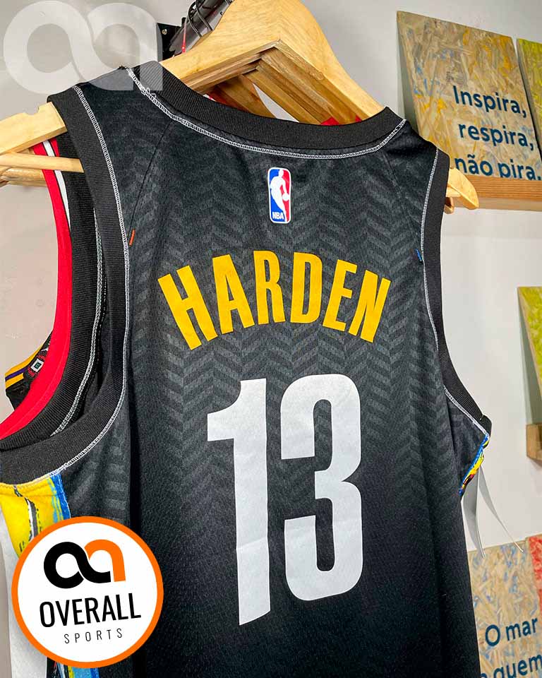 Regata NBA Brooklyn Nets City Edition 20/21 James Harden Preta