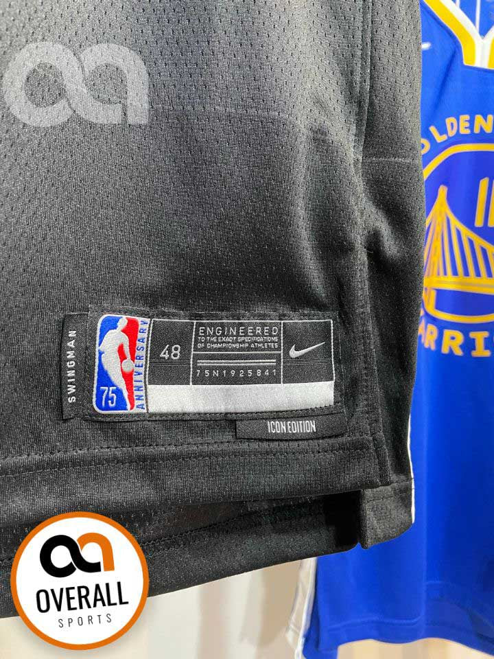 Regata NBA Brooklyn Nets Icon Edição 75 anos Kevin Durant Preta