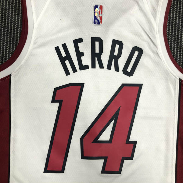 Regata NBA Miami Heat Association Edição 75 anos Tyler Herro Branca