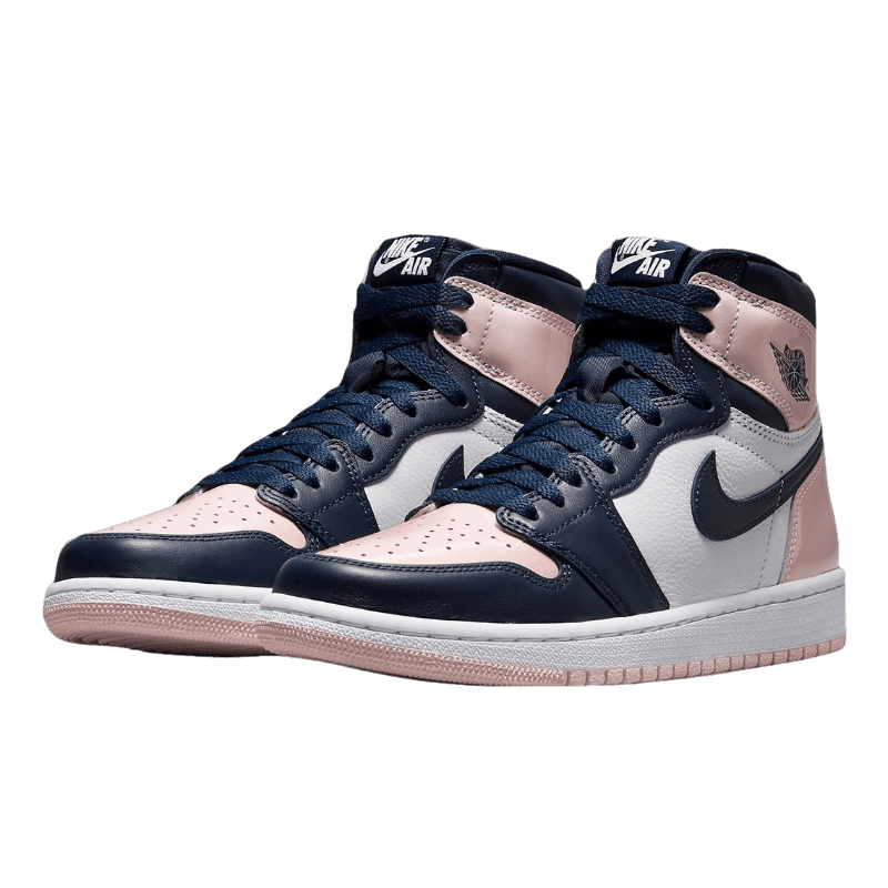 Tênis Air Jordan 1 High "Bubblegum" Feminino Rosa / Azul