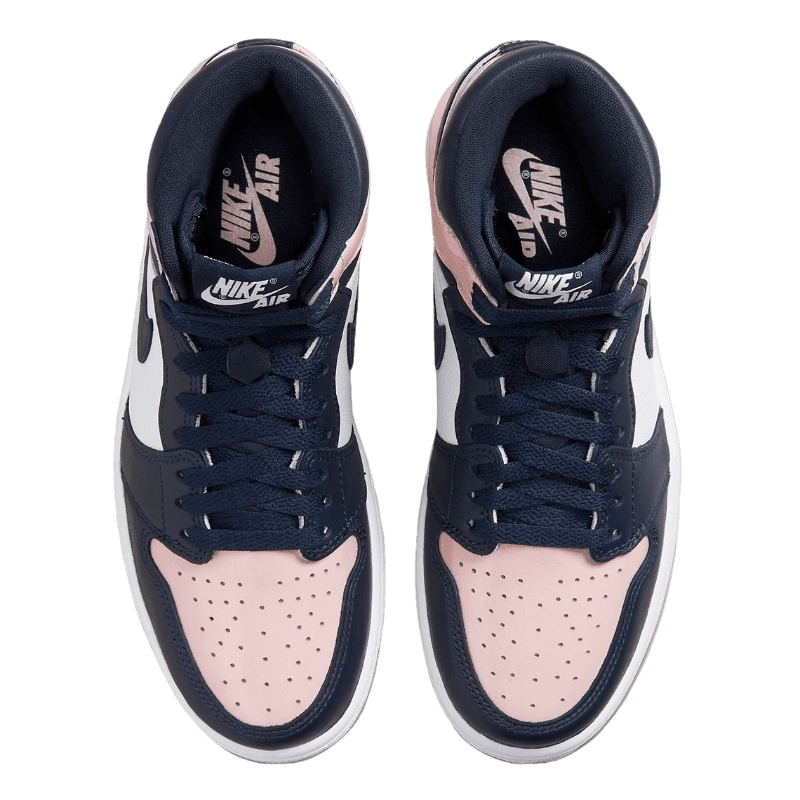 Tênis Air Jordan 1 High "Bubblegum" Feminino Rosa / Azul