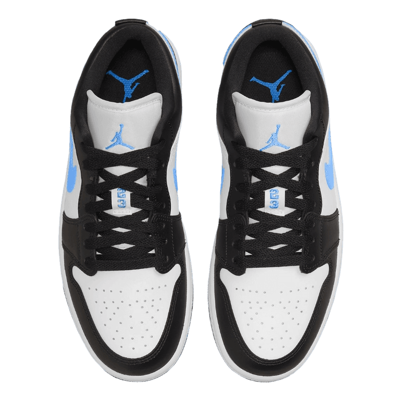 Tênis Air Jordan 1 Low "Black University Blue" Preto / Azul