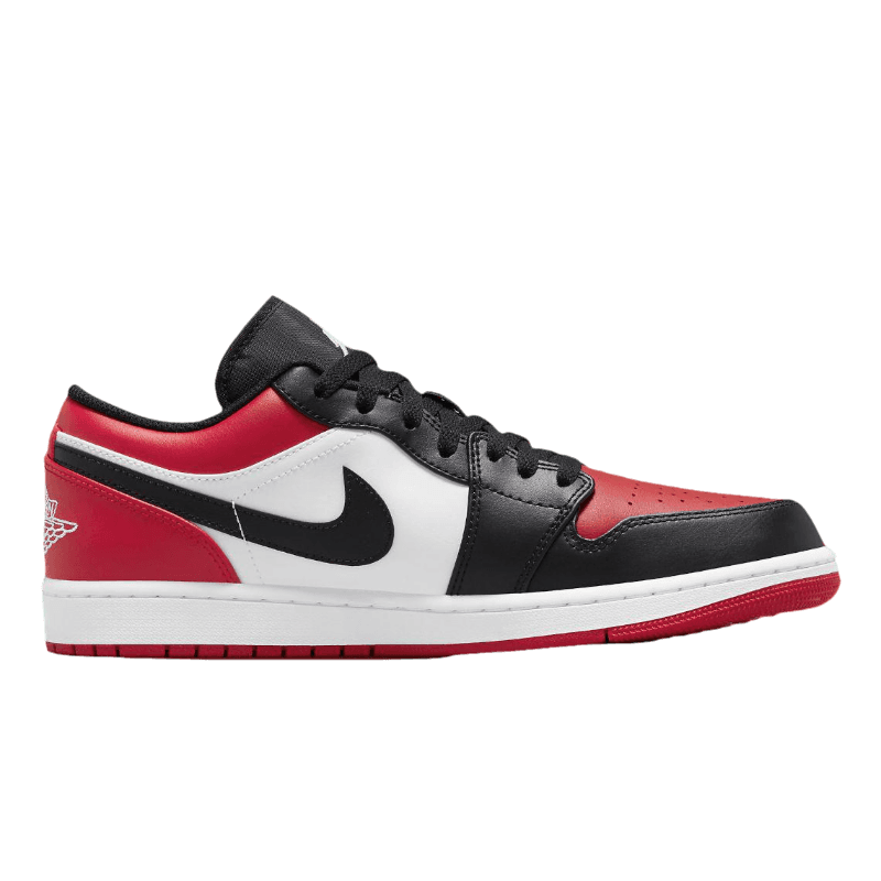 Tênis Air Jordan 1 Low "Bred Toe" Preto / Vermelho