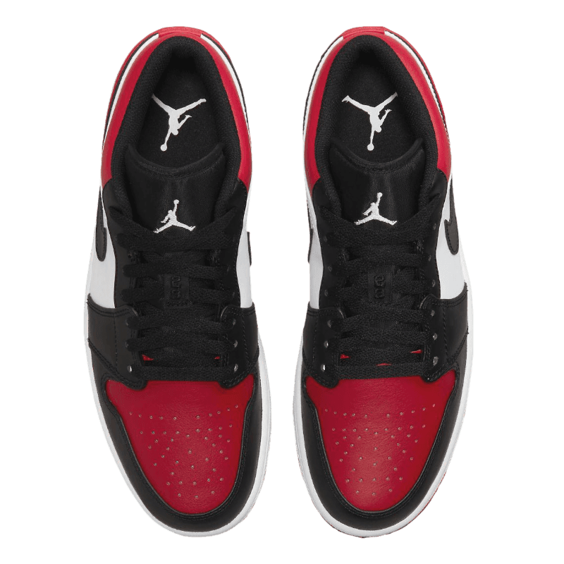 Tênis Air Jordan 1 Low "Bred Toe" Preto / Vermelho