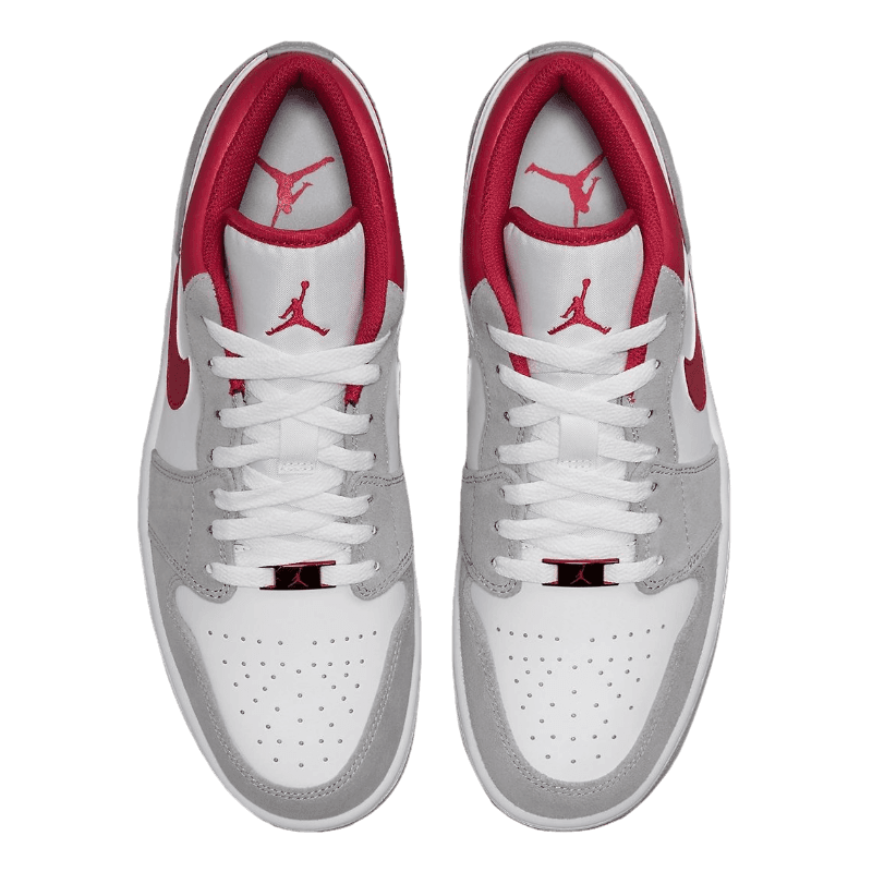 Tênis Air Jordan 1 Low "Light Smoke Grey Red" Cinza / Vermelho