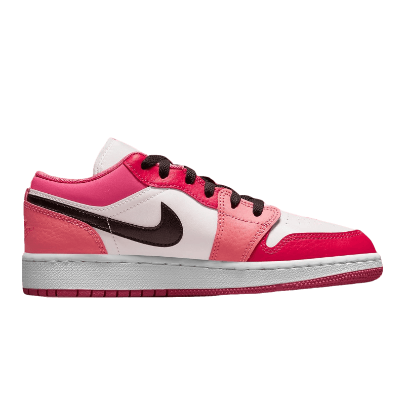 Tênis Air Jordan 1 Low "Pink Red" Rosa / Branco