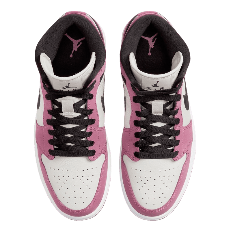 Tênis Air Jordan 1 Mid "Berry Pink" Feminino Rosa