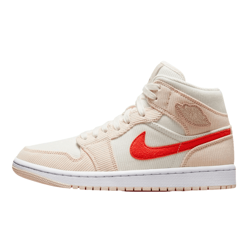 Tênis Air Jordan 1 Mid "Corduroy Sail" Feminino