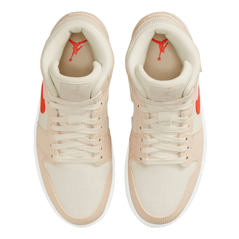 Tênis Air Jordan 1 Mid "Corduroy Sail" Feminino