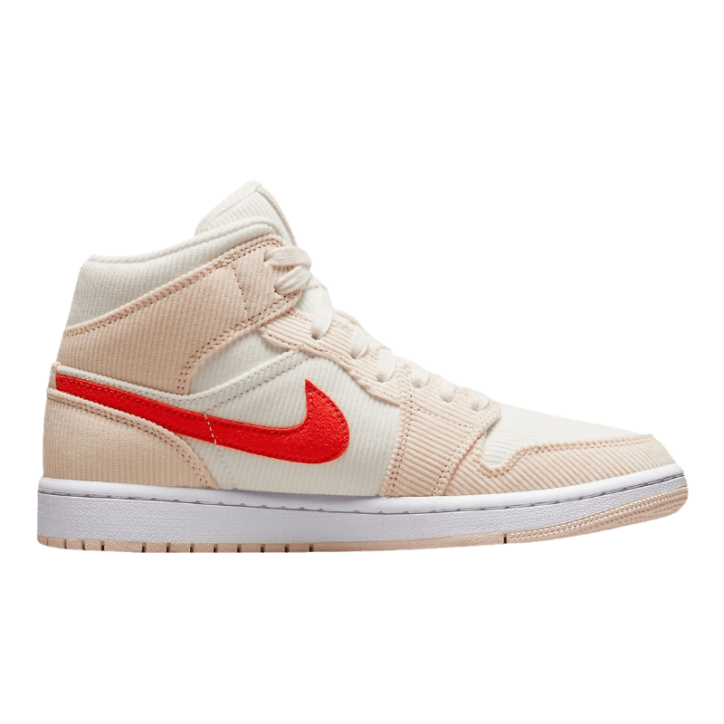 Tênis Air Jordan 1 Mid "Corduroy Sail" Feminino