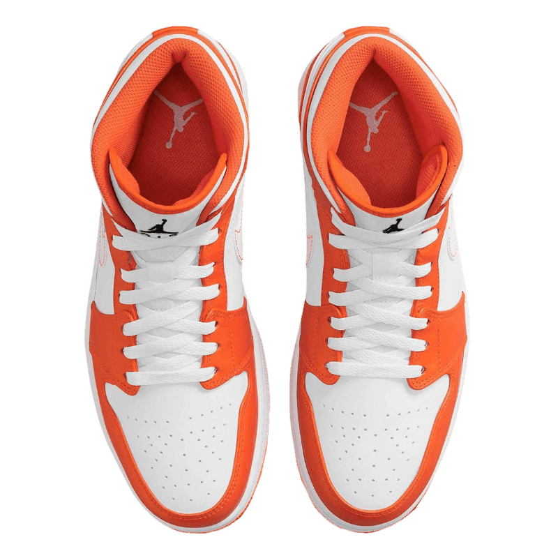 Tênis Air Jordan 1 Mid "Electro Orange" Laranja