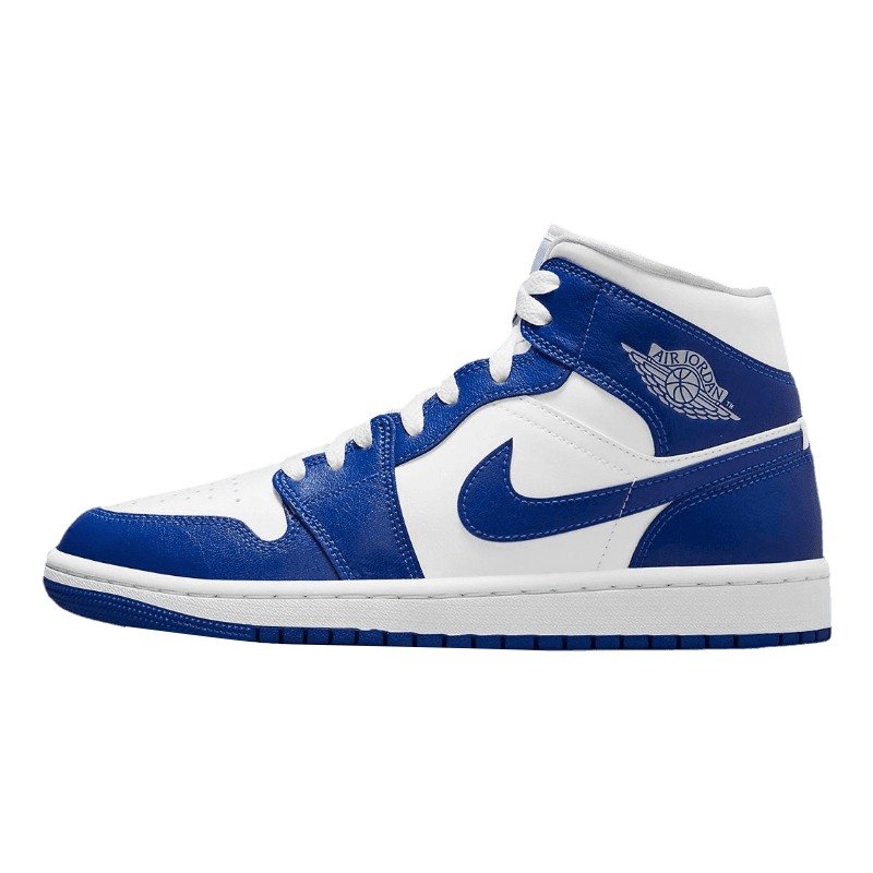 Tênis Air Jordan 1 Mid "Kentucky Blue" Feminino Azul / Branco