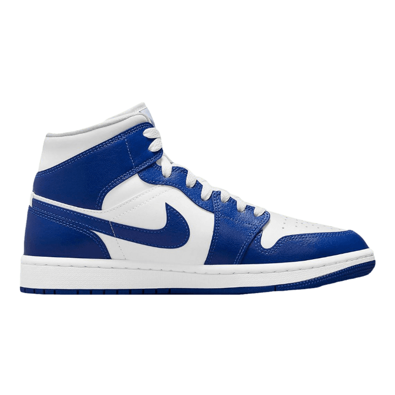Tênis Air Jordan 1 Mid "Kentucky Blue" Feminino Azul / Branco