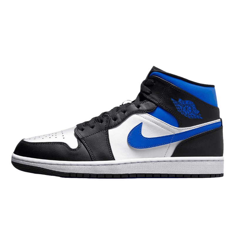 Tênis Air Jordan 1 Mid "Racer Blue" Masculino Preto / Azul