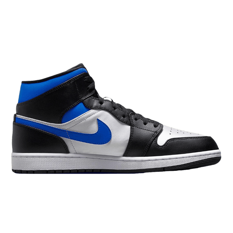Tênis Air Jordan 1 Mid "Racer Blue" Masculino Preto / Azul