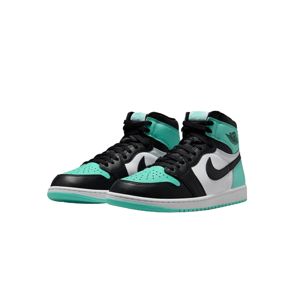 Tênis Air Jordan 1 High OG "Green Glow" Masculino Preto / Verde