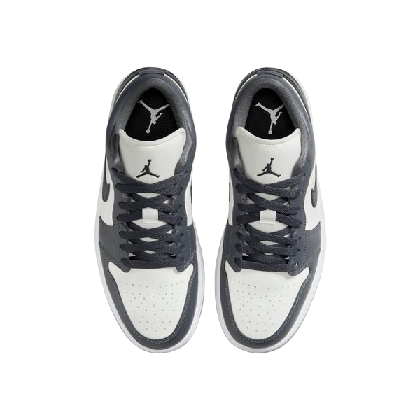 Tênis Air Jordan 1 Low "Sail Dark Grey" Cinza
