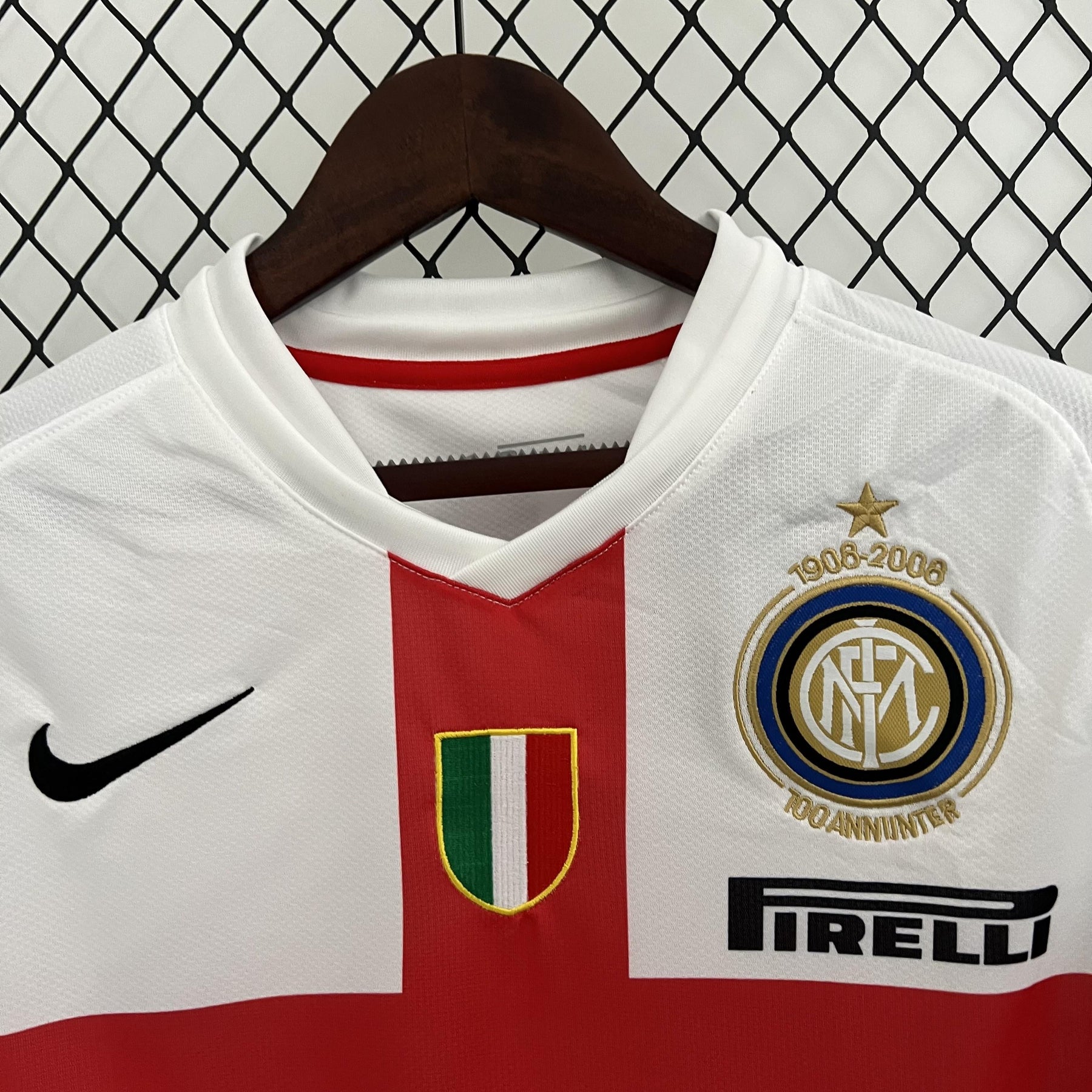 Camisa Inter de Milão Retrô Away 07/08 Torcedor Masculina - Branca