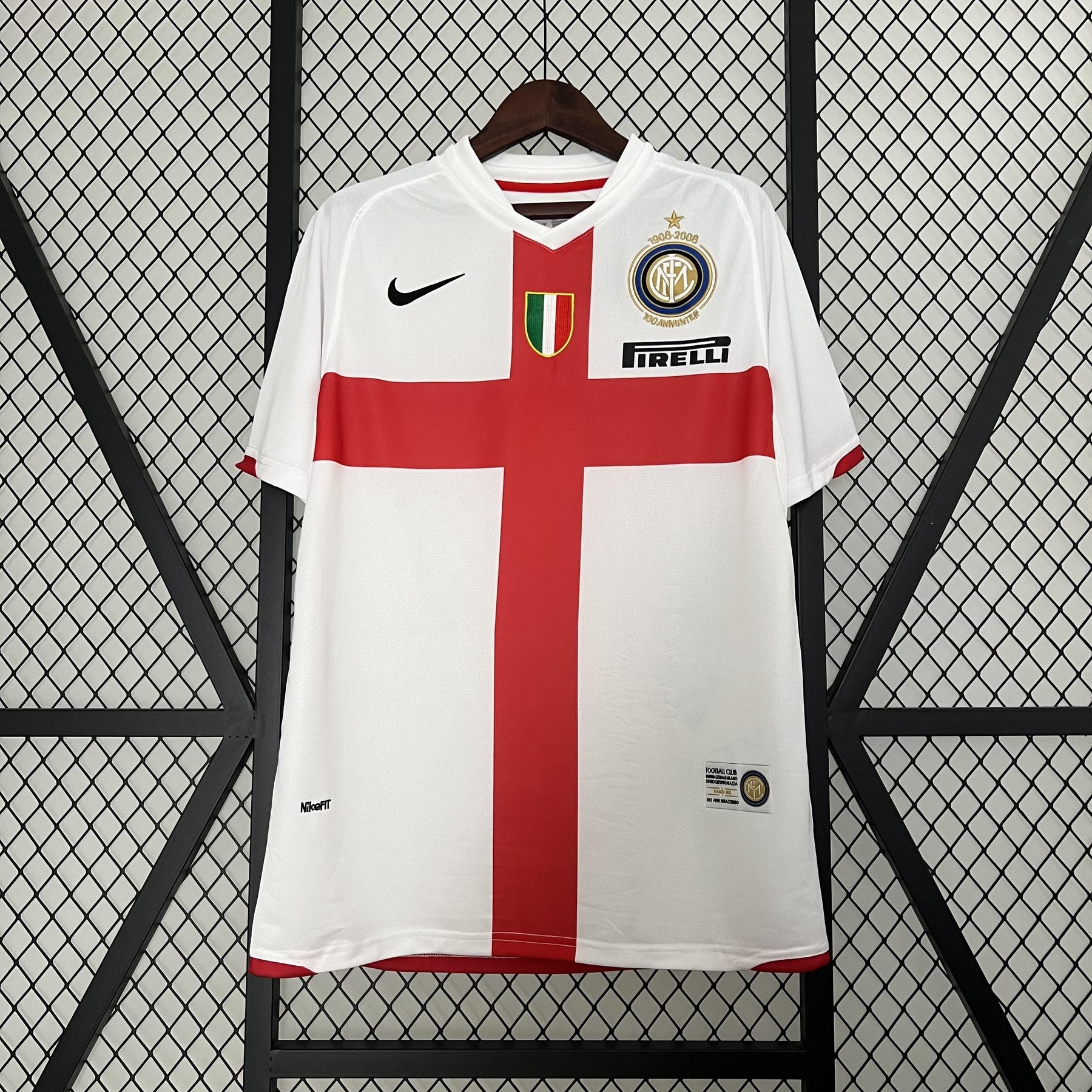 Camisa Inter de Milão Retrô Away 07/08 Torcedor Masculina - Branca