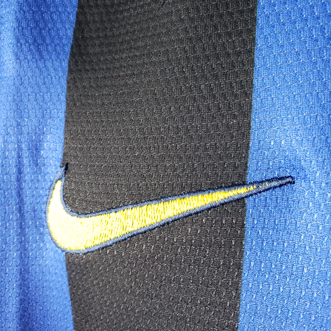 Camisa Inter de Milão Retrô Home 1998 Torcedor Masculina - Azul e Preta