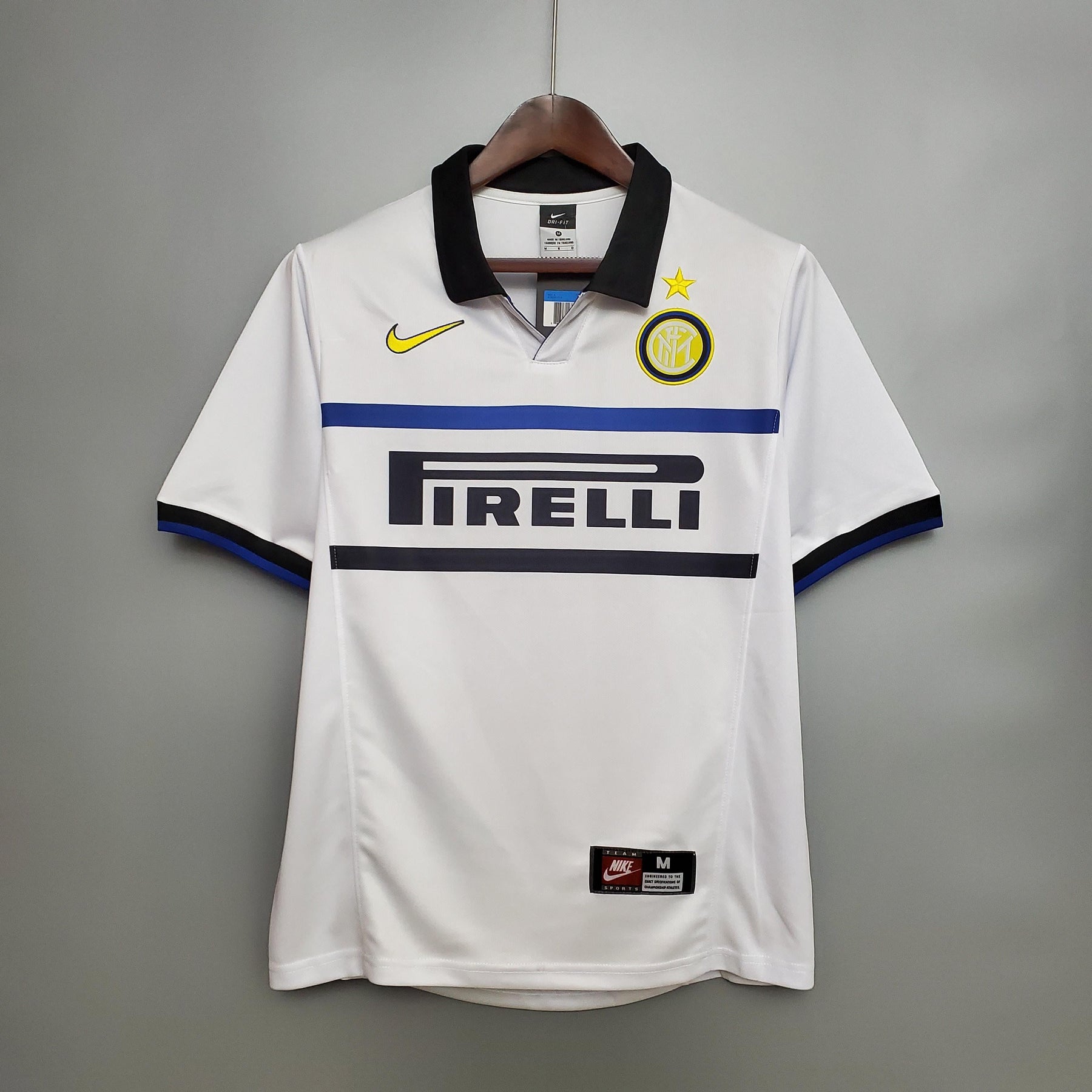 Camisa Inter de Milão Retrô Away 98/99 Torcedor Masculina - Branca