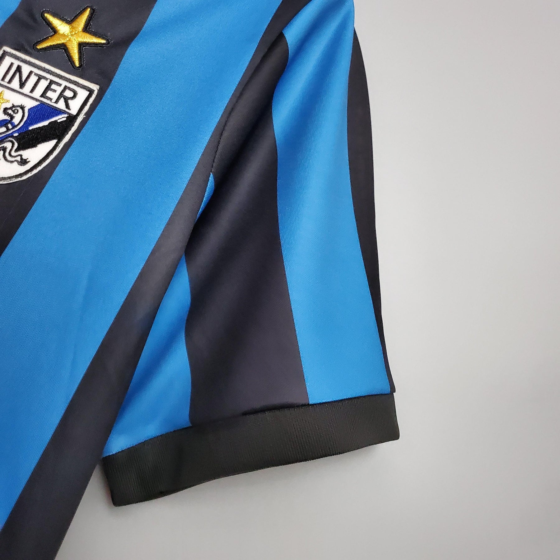 Camisa Inter de Milão Retrô Home 88/90 Torcedor Masculina - Azul e Preta