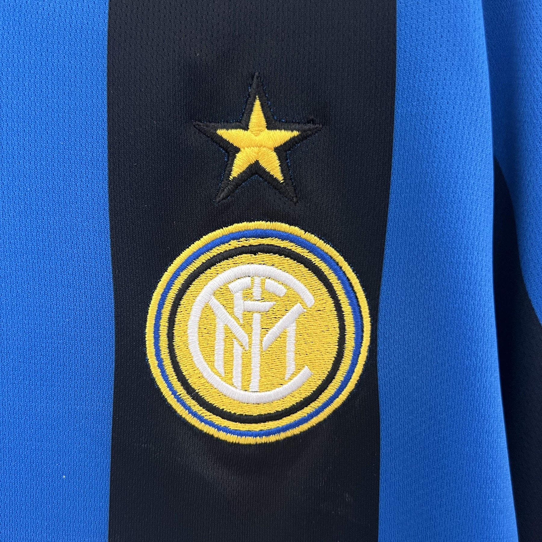 Camisa Inter de Milão Retrô Home 90/91 Torcedor Masculina - Azul e Preta