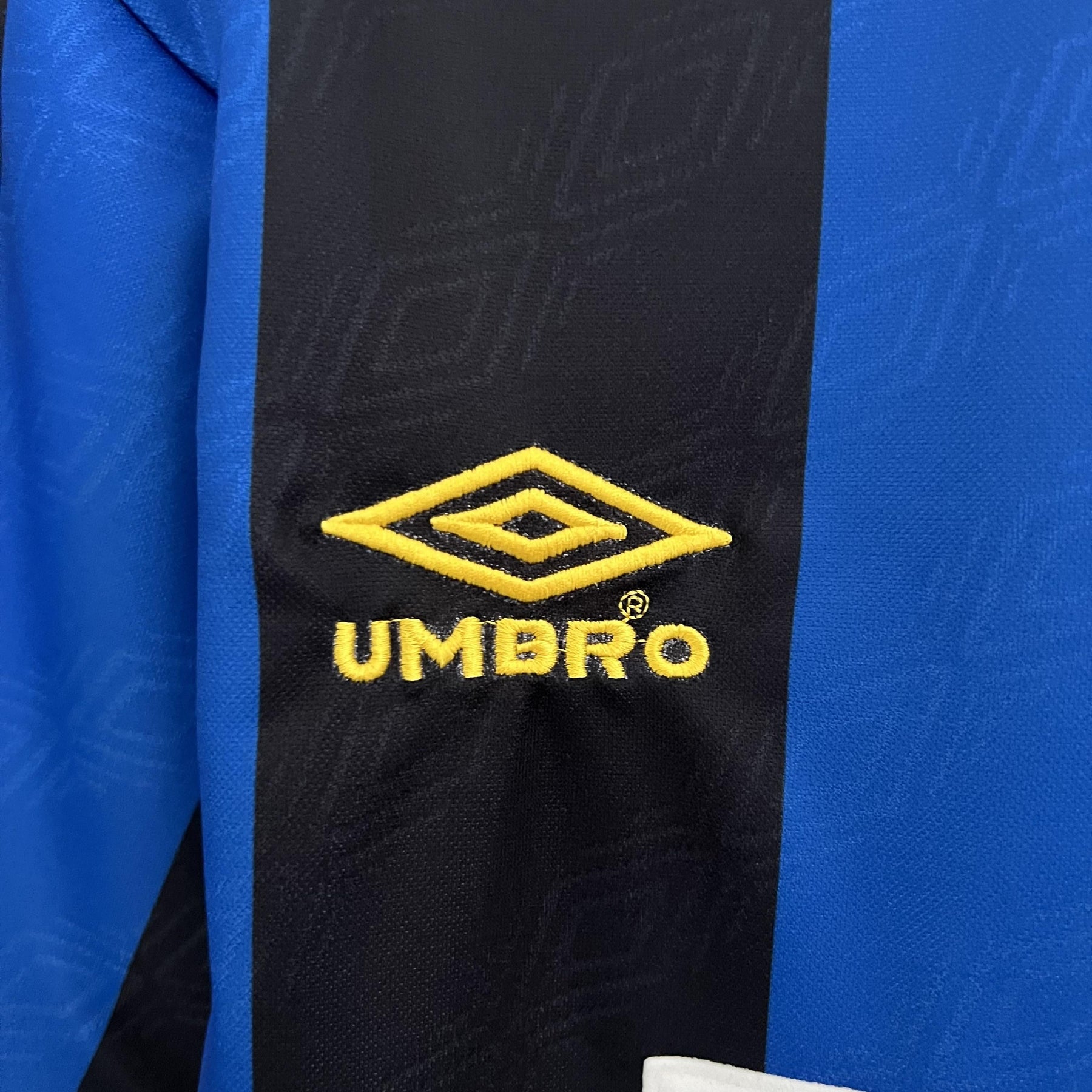 Camisa Inter de Milão Retrô Home 95/96 Torcedor Masculina - Azul e Preta