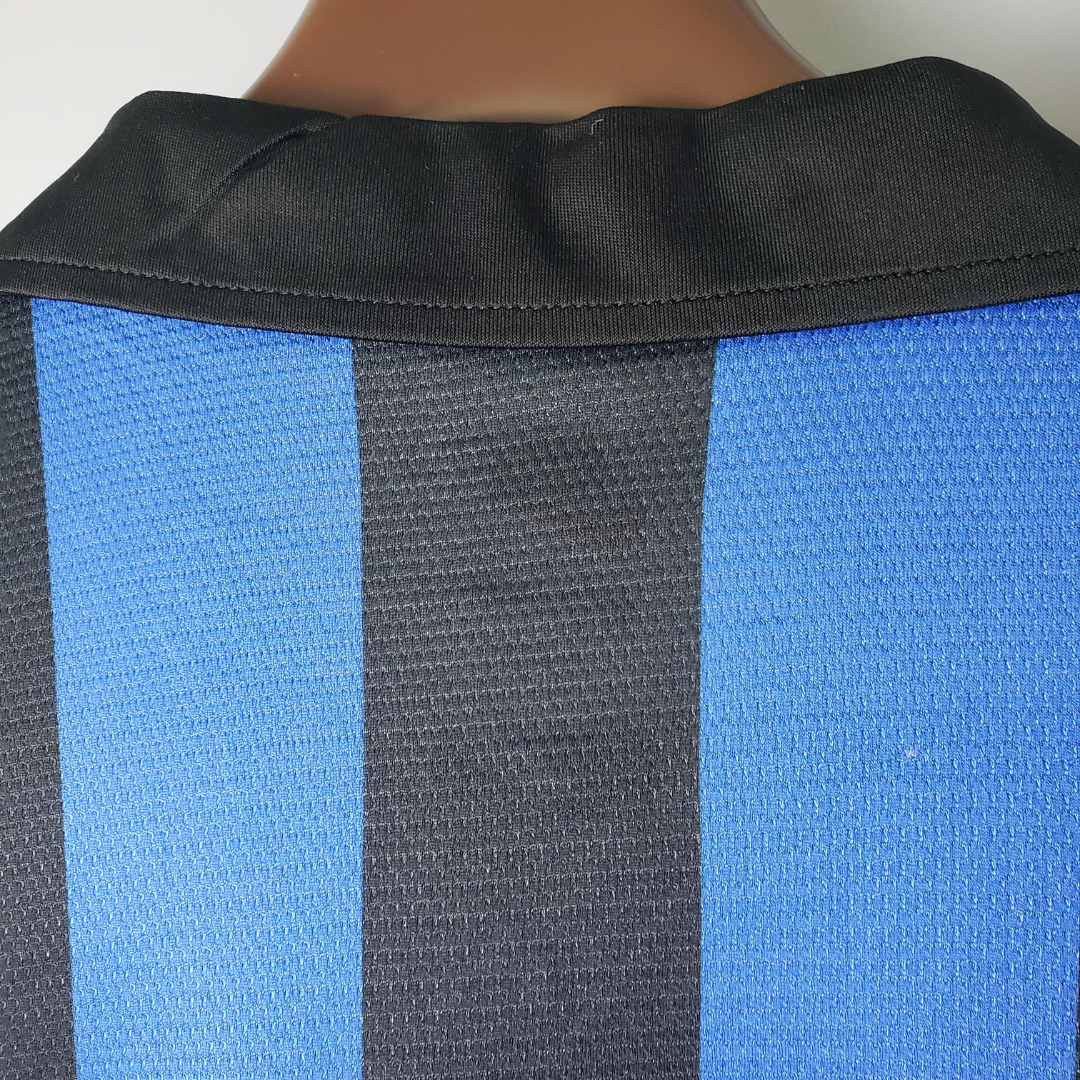 Camisa Manga Longa Inter de Milão Retrô Home 1998 Torcedor Masculina - Azul e Preta