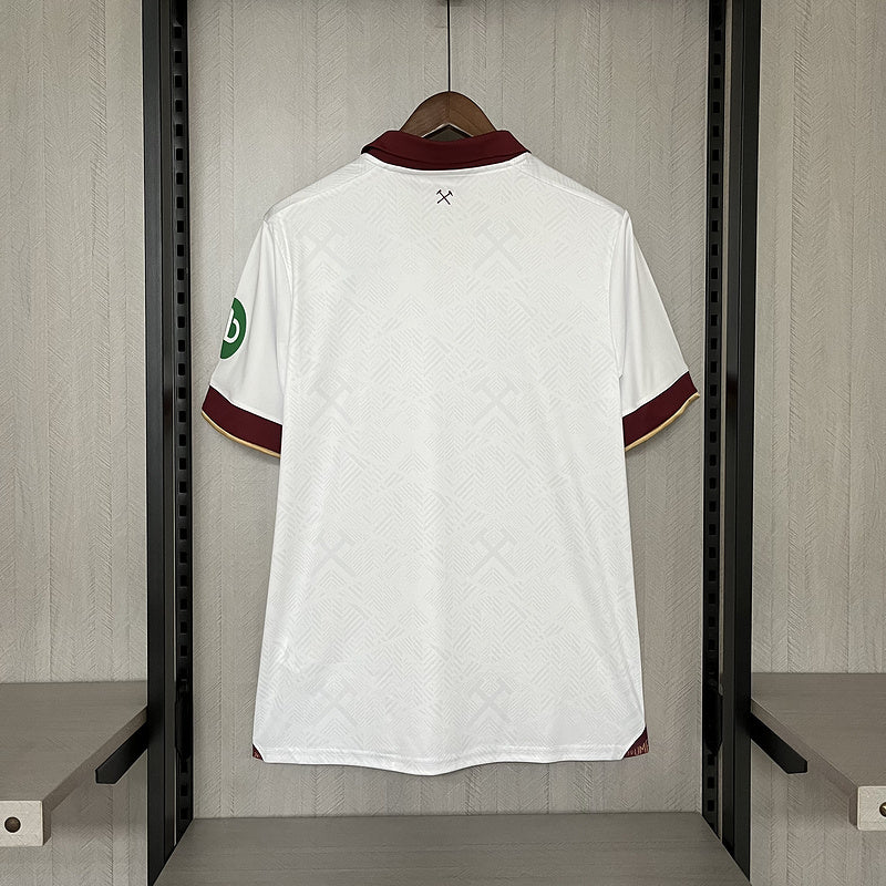 Camisa West Ham Away 24/25 Torcedor Masculina - Branca