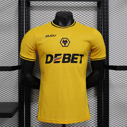 Camisa Wolves Home 24/25 Jogador Masculina - Amarela