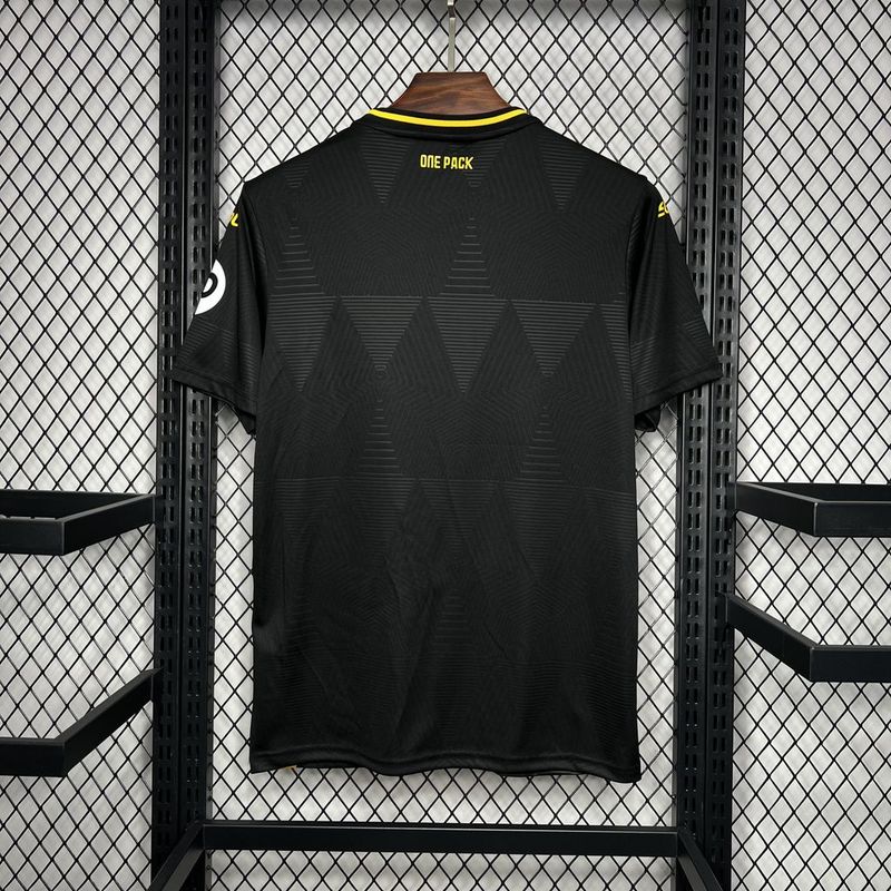 Camisa Wolves Away 24/25 Torcedor Masculina - Preta