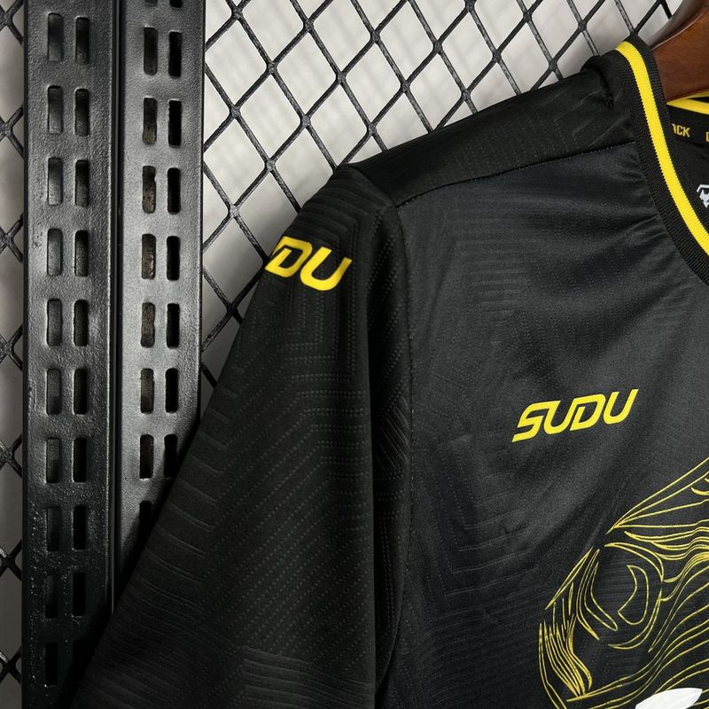 Camisa Wolves Away 24/25 Torcedor Masculina - Preta