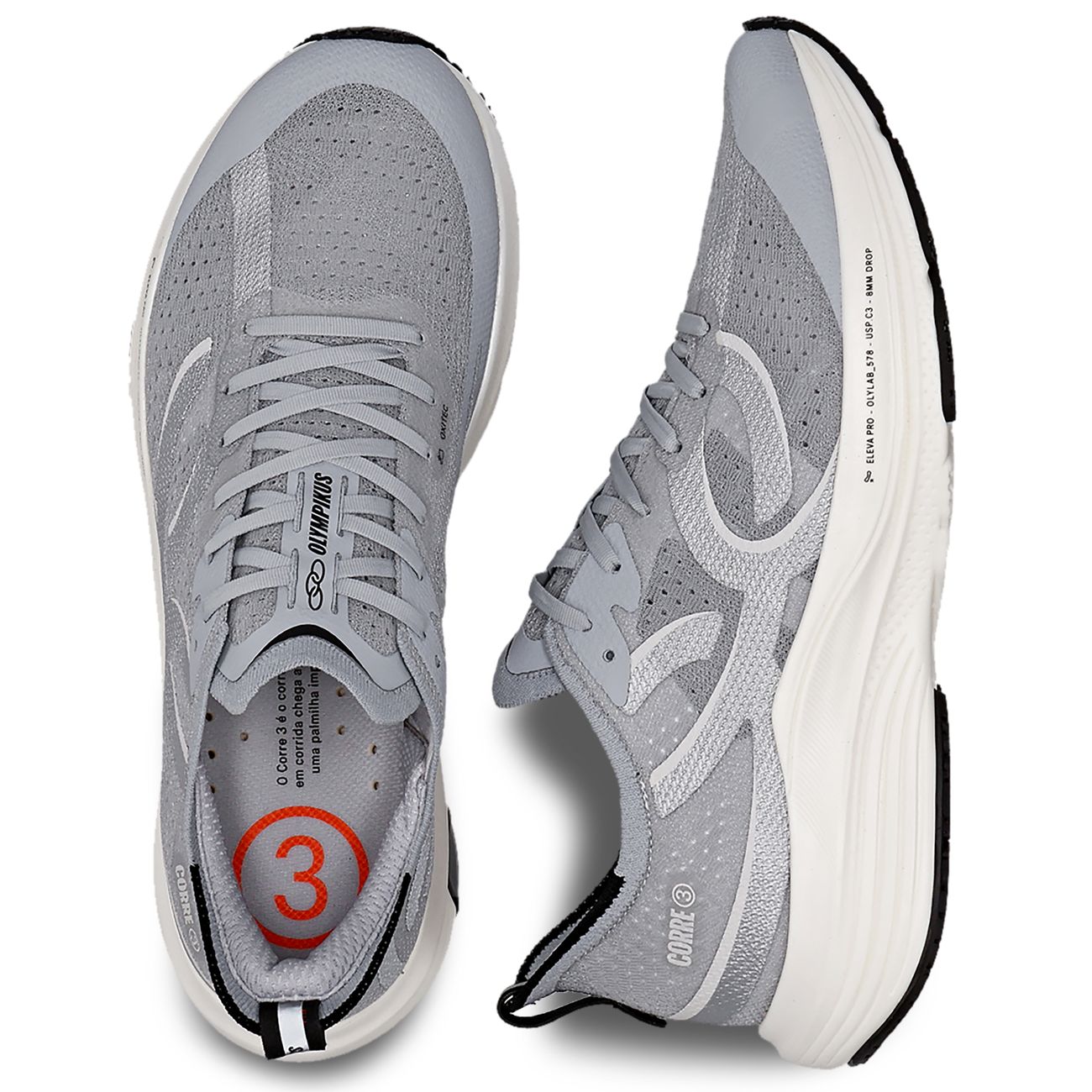 Tênis Olympikus Corre 3 Cinza