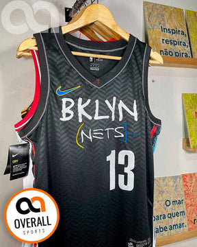 Regata NBA Brooklyn Nets City Edition 20/21 James Harden Preta