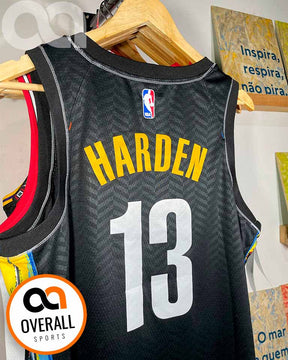 Regata NBA Brooklyn Nets City Edition 20/21 James Harden Preta