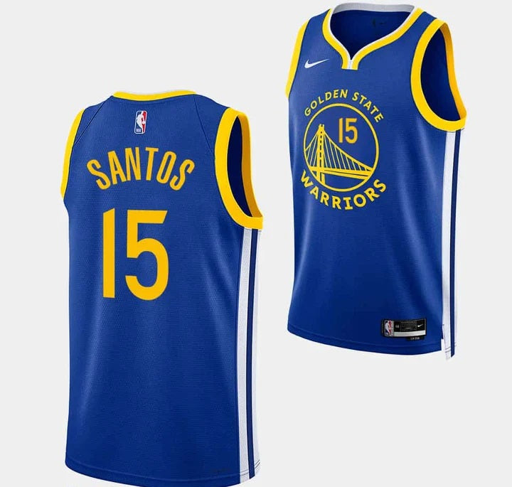 Regata NBA Golden State Warriors Icon Edition 23/24 Gui Santos Azul