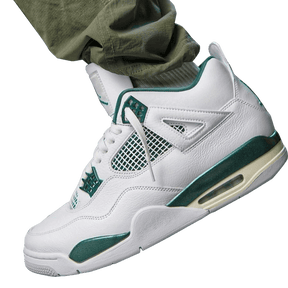 Tênis Air Jordan 4 "Oxidized Green" Masculino Branco / Verde