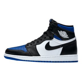 Tênis Air Jordan 1 High "White Royal Toe" Preto / Azul