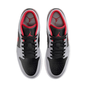 Tênis Air Jordan 1 Low "Black Light Smoke Grey Gym Red" Cinza / Vermelho