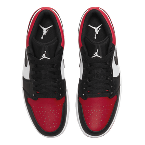 Tênis Air Jordan 1 Low "Bred Toe" Preto / Vermelho