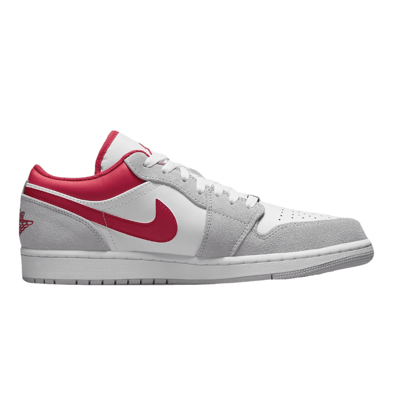 Tênis Air Jordan 1 Low "Light Smoke Grey Red" Cinza / Vermelho