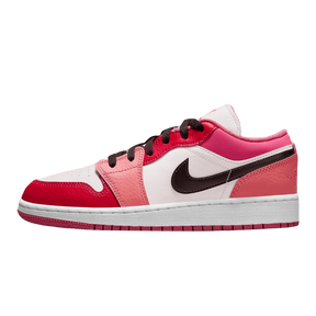 Tênis Air Jordan 1 Low "Pink Red" Rosa / Branco