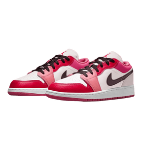 Tênis Air Jordan 1 Low "Pink Red" Rosa / Branco