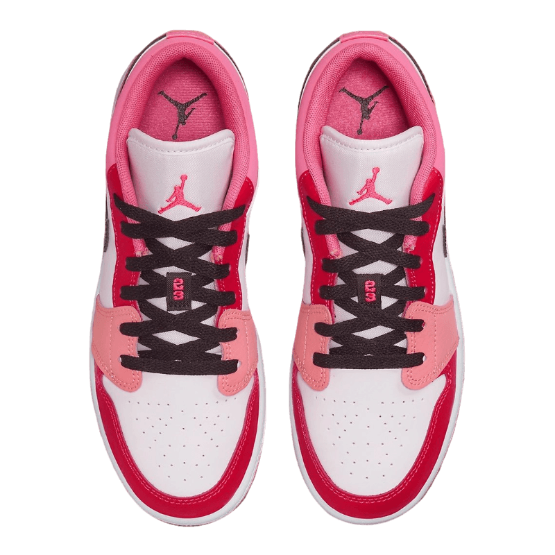 Tênis Air Jordan 1 Low "Pink Red" Rosa / Branco