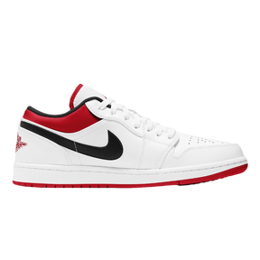 Tênis Air Jordan 1 Low "White Gym Red" Feminino Branco / Vermelho