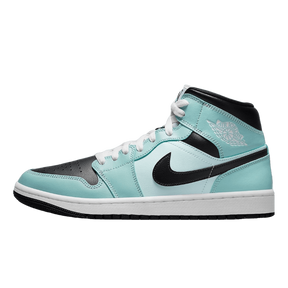 Tênis Air Jordan 1 "Mid Aqua Blue Tint" Feminino Azul
