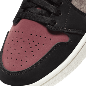 Tênis Air Jordan 1 Mid "Canyon Rust" Feminino Rosa / Preto