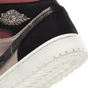 Tênis Air Jordan 1 Mid "Canyon Rust" Feminino Rosa / Preto