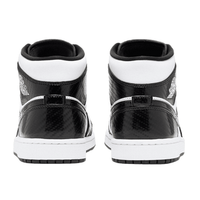 Tênis Air Jordan 1 Mid "Carbon Fiber" Preto / Branco